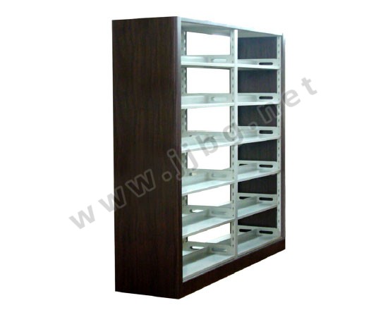 點(diǎn)擊查看商品:高檔六層雙面雙柱鋼木書架